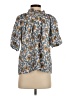 Oliphant 100% Cotton Blue Short Sleeve Blouse Size XS - photo 2