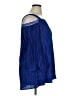 Catherines 100% Polyester Blue 3/4 Sleeve Blouse Size 0X - photo 4