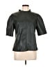 Ann Taylor 100% Polyester Black Short Sleeve Blouse Size L - photo 1