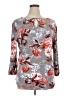 Daniel Rainn Floral Gray 3/4 Sleeve Blouse Size XL - photo 1