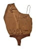 Le Lis 100% Polyester Brown Bodysuit Size S - photo 1