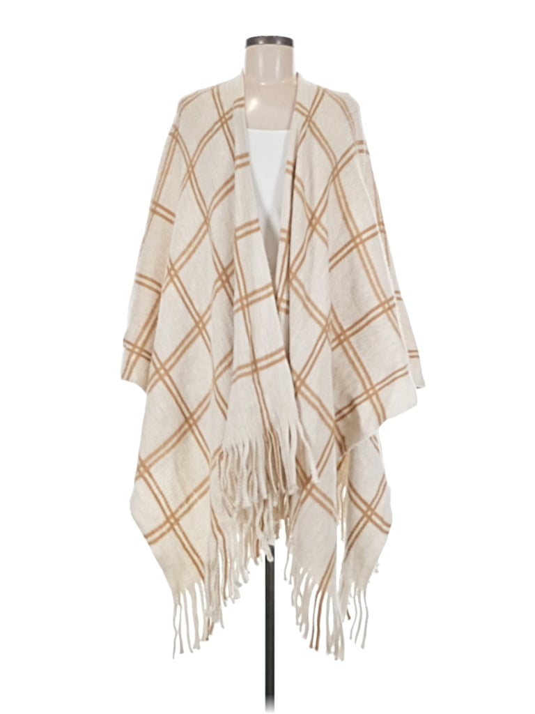 Pre-owned Vince Camuto Poncho In Tan
