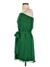 Express 100% Polyester Stripes Green Casual Dress Size S - photo 5