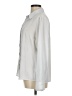 Express 100% Recycled Polyester Silver Ivory Long Sleeve Blouse Size M - photo 5