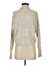 Ruby Moon Metallic Silver Turtleneck Sweater Size S - photo 1