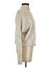 Ruby Moon Metallic Silver Turtleneck Sweater Size S - photo 4