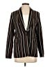 Sans Souci 100% Polyester Stripes Brown Blazer Size S - photo 1