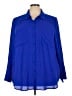 Torrid 100% Polyester Blue 3/4 Sleeve Blouse Size 4X Plus (4) - photo 1