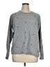 Peace Love World Hearts Gray Pullover Sweater Size XL - photo 1
