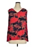 Kenar 100% Rayon Red Sleeveless Blouse Size 1X - photo 1