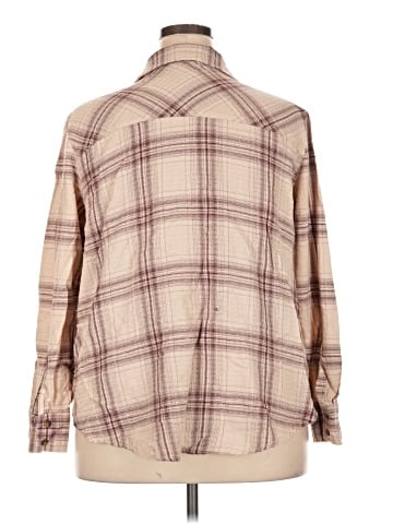 Maurices 3/4 Sleeve Button-Down Shirt (view 2)