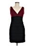 En Focus Studio Color Block Burgundy Cocktail Dress Size 8 - photo 1