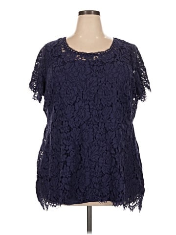 Isaac Mizrahi LIVE! Short Sleeve Blouse (view 1)