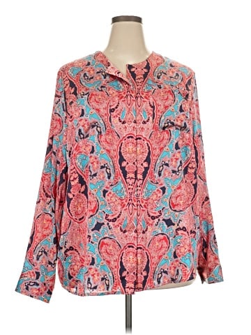 Jones New York Collection Long Sleeve Blouse (view 1)