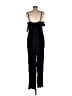 Grass Collection 100% Rayon Solid Black Jumpsuit Size 11 - photo 2