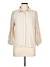 Milano 100% Polyester Ivory 3/4 Sleeve Blouse Size L - photo 1