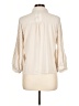 Milano 100% Polyester Ivory 3/4 Sleeve Blouse Size L - photo 2
