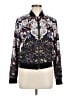 Elodie 100% Polyester Print Black Jacket Size M - photo 1