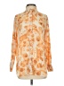 Wilfred Free 100% Polyester Animal Print Orange Gold Long Sleeve Blouse Size XXS - photo 1