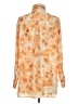 Wilfred Free 100% Polyester Animal Print Orange Gold Long Sleeve Blouse Size XXS - photo 2