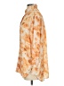 Wilfred Free 100% Polyester Animal Print Orange Gold Long Sleeve Blouse Size XXS - photo 5