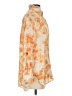 Wilfred Free 100% Polyester Animal Print Orange Gold Long Sleeve Blouse Size XXS - photo 4