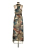 Eclair 100% Polyester Print Brown Casual Dress Size M - photo 2