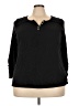 Faded Glory Black 3/4 Sleeve Top Size 3X - photo 1