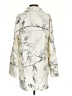 H&M 100% Polyester Print Ivory Raincoat Size S - photo 2