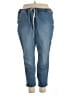 Torrid Solid Blue Jeans Size 5X Plus (6) - photo 1