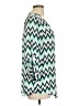 Roz & Ali 100% Polyester Teal 3/4 Sleeve Blouse Size L - photo 4