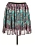 Mudd 100% Polyester Tie-dye Teal Casual Skirt Size L - photo 1