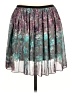 Mudd 100% Polyester Tie-dye Teal Casual Skirt Size L - photo 2