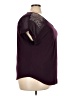 Perseption Concept Burgundy Short Sleeve Top Size 3X - photo 4