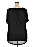 Faded Glory 100% Polyester Black Short Sleeve Blouse Size 2X - photo 2