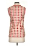 Deletta 100% Polyester Orange Sleeveless Blouse Size XS - photo 2