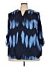 Faded Glory Blue 3/4 Sleeve Blouse Size 3X - photo 1
