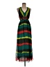 ECI 100% Polyester Stripes Pink Green Casual Dress Size 8 - photo 1