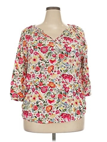 Jones & Co 3/4 Sleeve Blouse (view 1)