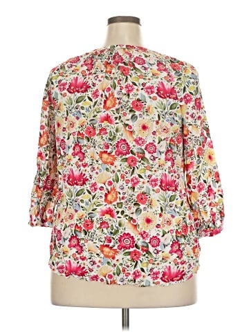Jones & Co 3/4 Sleeve Blouse (view 2)