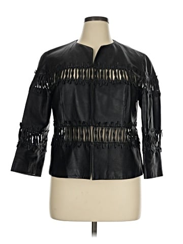 Lafayette 148 New York Leather Jacket (view 1)