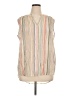 Fred David Tan Sleeveless Blouse Size XL - photo 1