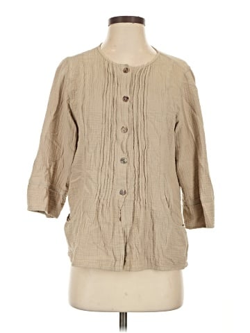 Kleen 3/4 Sleeve Button-Down Shirt (view 1)