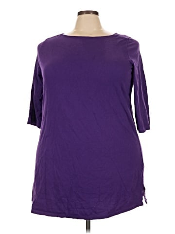 Roaman's 3/4 Sleeve Top (view 1)