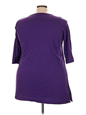 Roaman's 3/4 Sleeve Top (view 2)