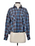 BDG Plaid Blue Long Sleeve Button-Down Shirt Size XS - photo 1