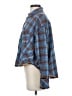 BDG Plaid Blue Long Sleeve Button-Down Shirt Size XS - photo 5
