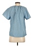 J.Crew 100% Cotton Blue Short Sleeve Blouse Size S - photo 2