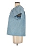 J.Crew 100% Cotton Blue Short Sleeve Blouse Size S - photo 5