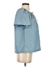 J.Crew 100% Cotton Blue Short Sleeve Blouse Size S - photo 4